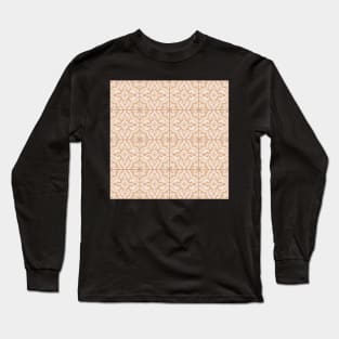 Moroccan tiles orange Long Sleeve T-Shirt